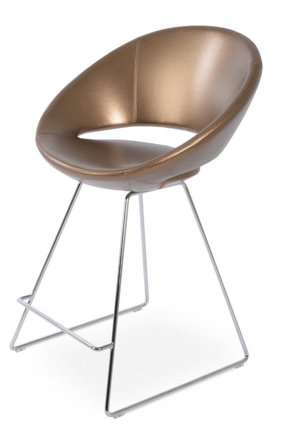 Soho Concept Crescent Wire Barstools & Counterstools With Premium Fabric Options And 10-year Guarantee For Style Gold  Soho-concept-dining-chair-11312