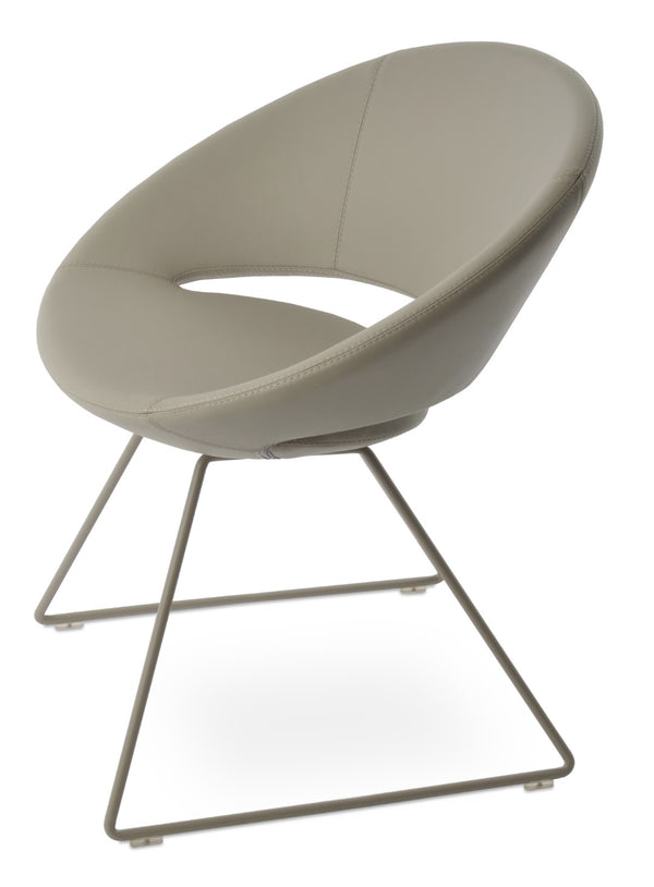 Soho Concept Crescent Wire Chair In Dark Grey - Stylish Dining Chair With Premium Camira Fabric & 10-year Guarantee Ppm Bone  Soho-concept-dining-chair-02191