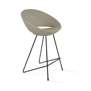 Soho Concept Crescent Cat-wire Barstools & Counterstools - Premium Upholstery, 10-year Guarantee, Stylish Designs Black  Soho-concept-dining-chair-11217