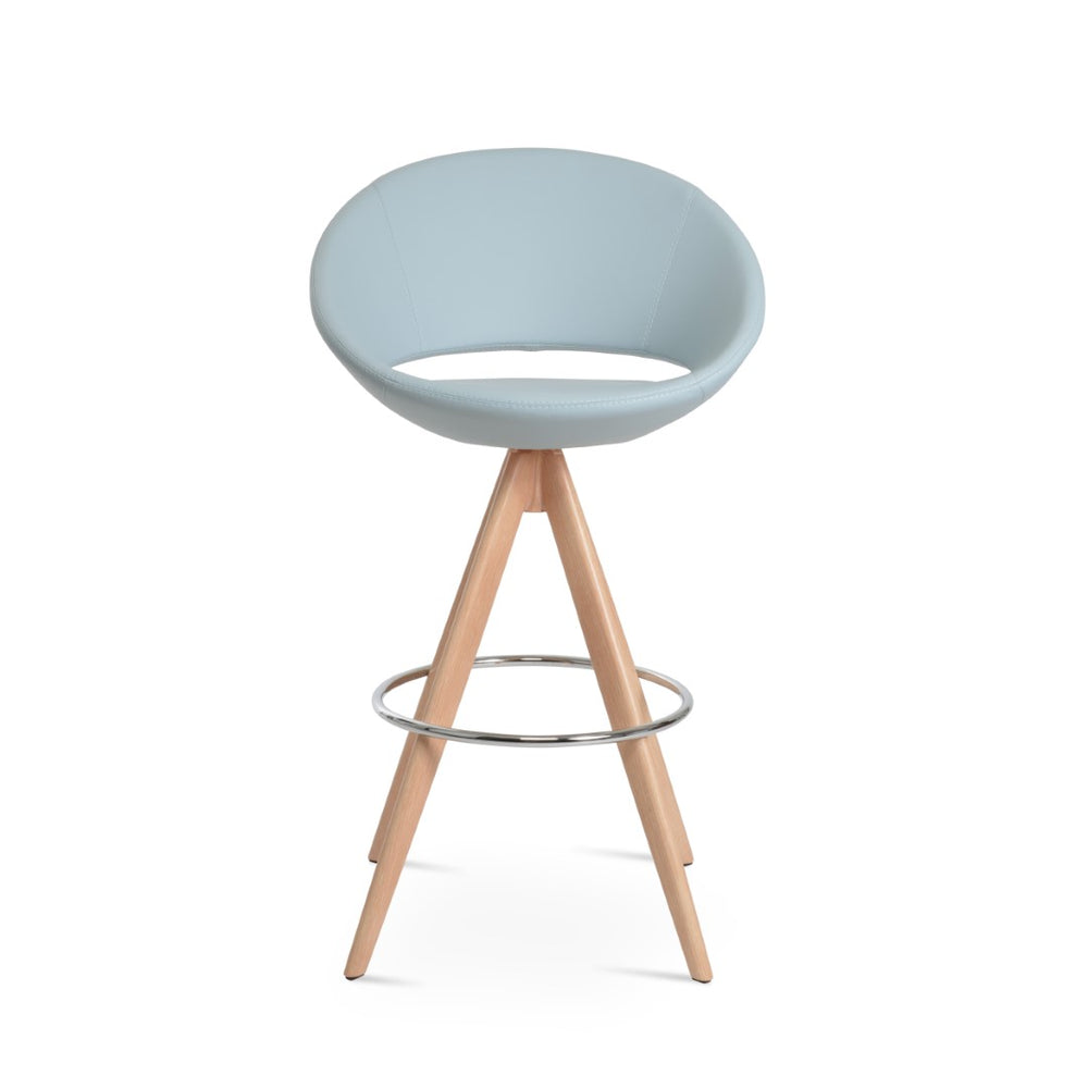 Soho Concept Crescent Pyramid-mw Swivel Barstools & Counterstools - Stylish Fabric Options, 10-year Guarantee! Natural,Blue  Soho-concept-dining-chair-07713