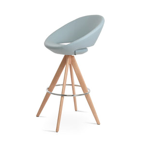 Soho Concept Crescent Pyramid-mw Swivel Barstools & Counterstools - Stylish Fabric Options, 10-year Guarantee! Natural,Blue  Soho-concept-dining-chair-07713
