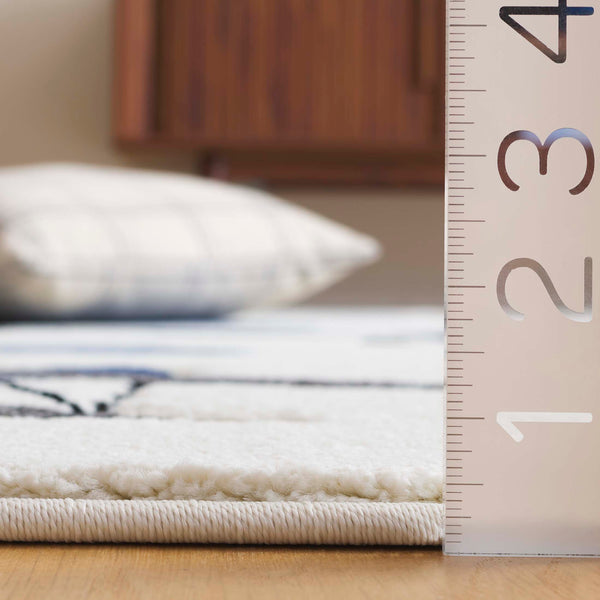 Safavieh Carousel Kids Area Rug - Whimsical Airplane & Balloon Design For Imaginative Play Spaces! Ivory ,Blue Polypropylene Crk137a-2