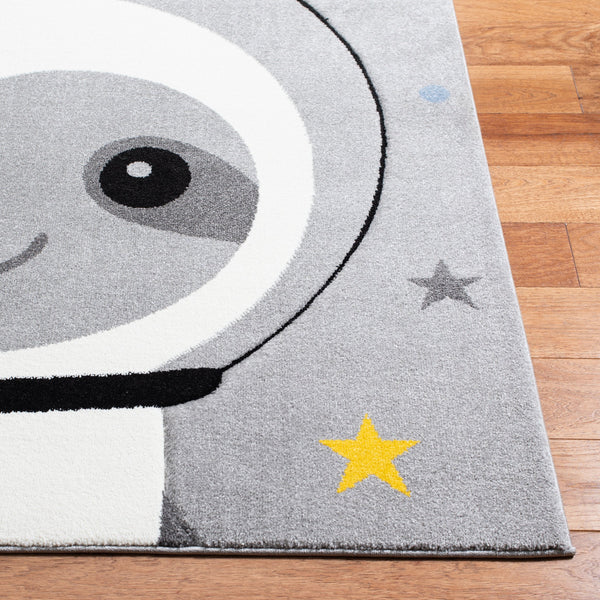 Safavieh Carousel Kids' Cosmic Sloth Area Rug - Whimsical Grey And Ivory Design For Playful Spaces & Comfort Grey ,Ivory Polypropylene Crk140f-24
