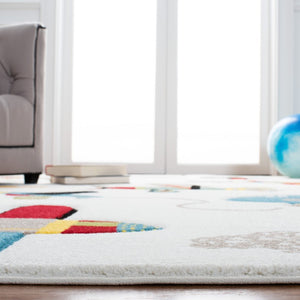 Safavieh Carousel Kids Whimsical Novelty Area Rug Soft Polypropylene Pile for Playroom Bedroom CRK167A-9