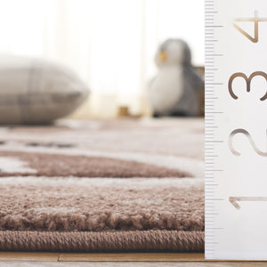 Safavieh Carousel Kids Collection Area Rug - Whimsical Cityscape Design For Playful Elegance And Comfort Brown ,Beige Polypropylene Crk193t-7r