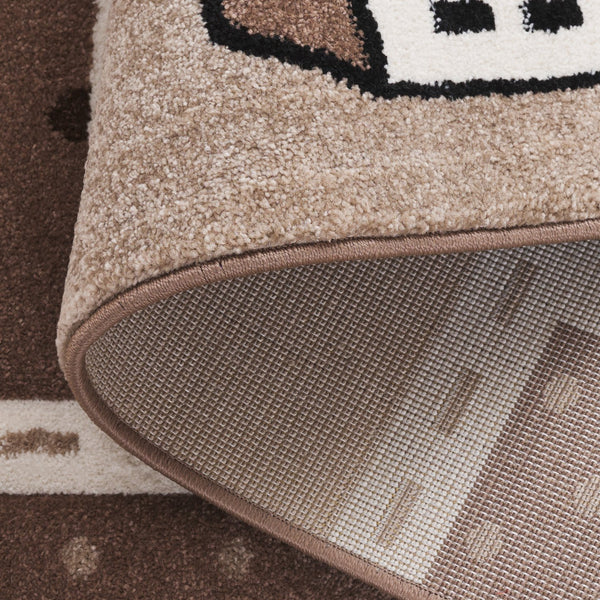 Safavieh Carousel Kids Collection Area Rug - Whimsical Cityscape Design For Playful Elegance And Comfort Brown ,Beige Polypropylene Crk193t-7r