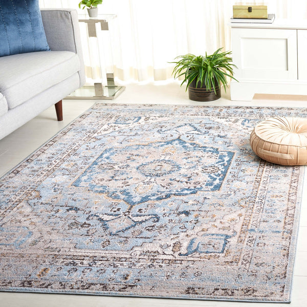 Safavieh Cornelia 208 Power Loomed Transitional Rug Blue CRN208M-4