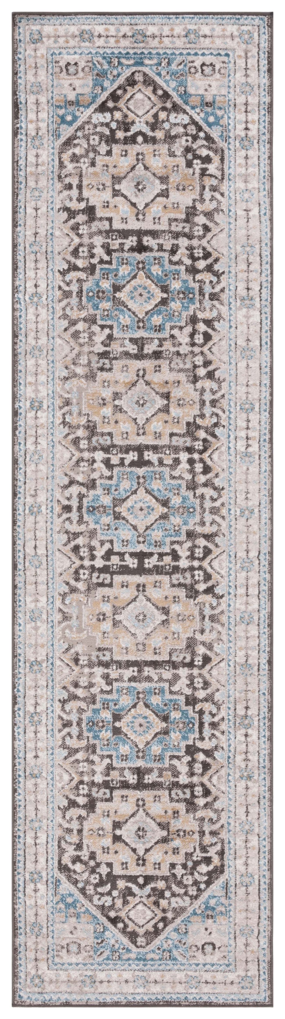 Safavieh Cornelia 211 Power Loomed Transitional Rug Blue / Charcoal CRN211T-28