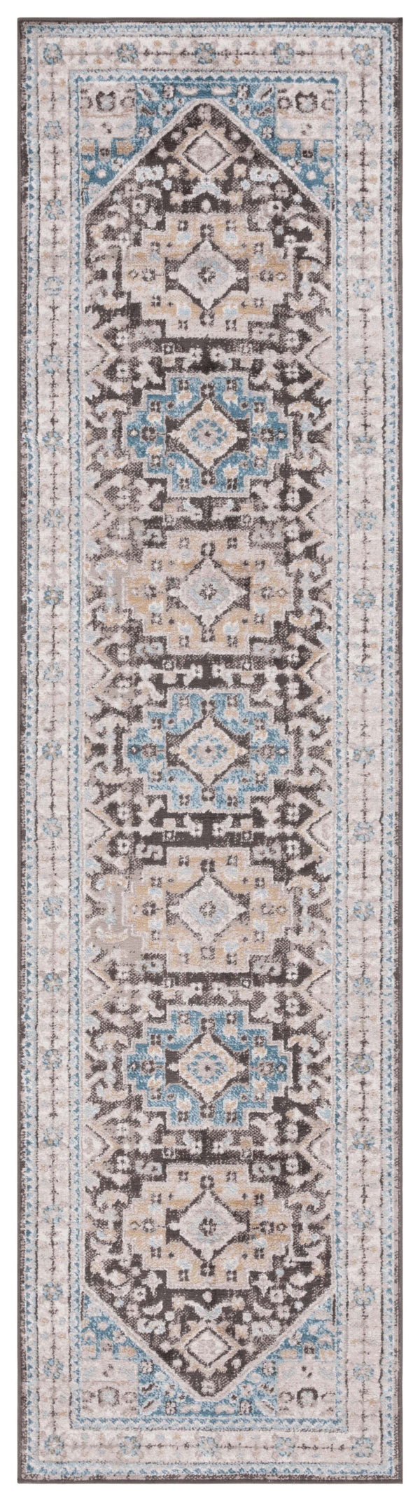 Safavieh Cornelia 211 Power Loomed Transitional Rug Blue / Charcoal CRN211T-28
