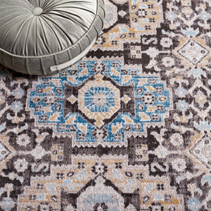 Safavieh Cornelia 211 Power Loomed Transitional Rug Blue / Charcoal CRN211T-4