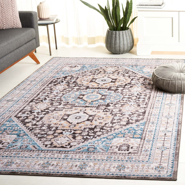 Safavieh Cornelia 211 Power Loomed Transitional Rug Blue / Charcoal CRN211T-4