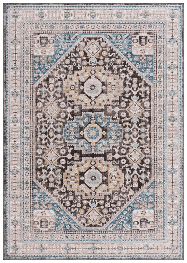 Safavieh Cornelia 211 Power Loomed Transitional Rug Blue / Charcoal CRN211T-4