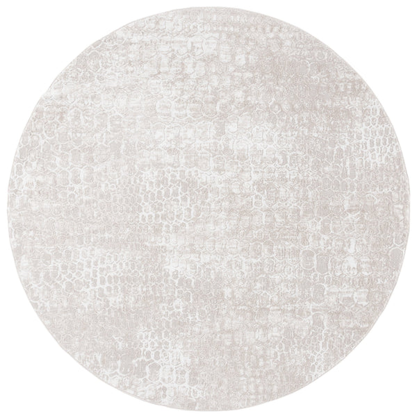 Safavieh Carter Round 3Ft Ivory Taupe Area Rug – Low Pile Power-Loomed In Turkey, Jute Blend Texture CRT200A-3R