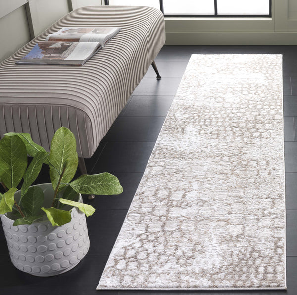 Safavieh Carter Elegant Abstract Area Rug - Turkish Craftsmanship In Soft Neutral Tones For Modern Homes Ivory ,Brown 40% Polypropylene,40% Jute,20% Polyester Crt200t-7r