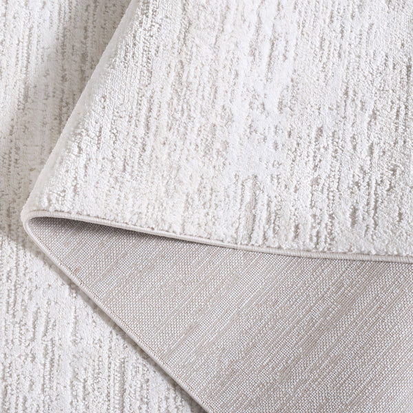 Safavieh Carter Round 3Ft Ivory Taupe Area Rug — Turkish Power-Loomed, Textured Low-Pile Blend For Living Rooms CRT204A-3R
