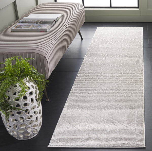 Safavieh Carter Geometric Diamond Area Rug - Timeless Elegance For Modern Homes, Durable And Stylish Decor Ivory ,Taupe 40% Polypropylene,40% Jute,20% Polyester Crt214b-28