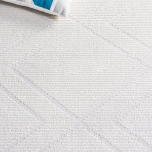 Safavieh Carter Geometric Diamond Area Rug - Timeless Elegance For Modern Homes, Durable And Stylish Decor Ivory ,Taupe 40% Polypropylene,40% Jute,20% Polyester Crt214b-28