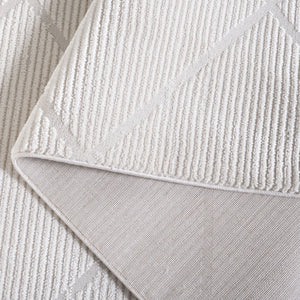 Safavieh Carter Geometric Diamond Area Rug - Timeless Elegance For Modern Homes, Durable And Stylish Decor Ivory ,Taupe 40% Polypropylene,40% Jute,20% Polyester Crt214b-28