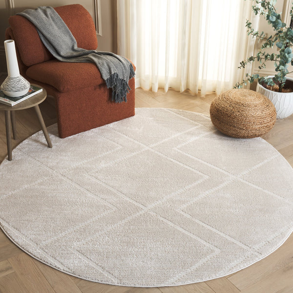 Safavieh Carter Geometric Diamond Area Rug - Timeless Elegance For Modern Homes, Durable And Stylish Decor Ivory ,Taupe 40% Polypropylene,40% Jute,20% Polyester Crt214b-28