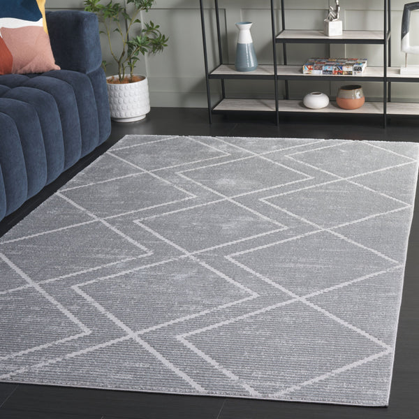 Safavieh Carter Geometric Diamond Area Rug - Timeless Elegance For Modern Homes, Durable And Stylish Decor Grey ,Light Grey 40% Polypropylene,40% Jute,20% Polyester Crt214f-4