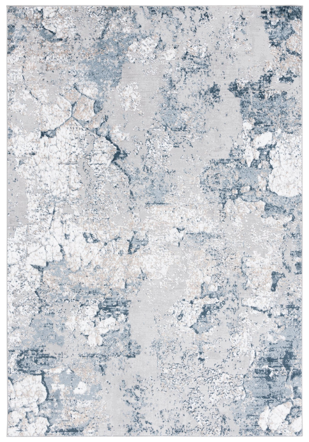 Safavieh Carter Modern Area Rug With Abstract Design For Stylish Corridors, Durable Power Loomed Craftsmanship Taupe ,Navy 40% Polypropylene,40% Jute,20% Polyester Crt216n-7r