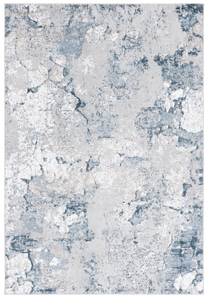 Safavieh Carter Modern Area Rug With Abstract Design For Stylish Corridors, Durable Power Loomed Craftsmanship Taupe ,Navy 40% Polypropylene,40% Jute,20% Polyester Crt216n-7r