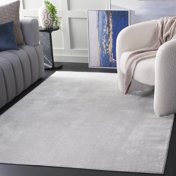 Safavieh Carter Power Loomed Solid Neutral Rug Jute Polypropylene Blend for Living Room Gray CRT218F-5