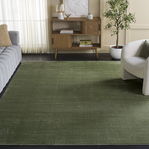 Safavieh Carter Modern Green Area Rug — Low-Profile, Durable Jute-Polyblend With Subtle Stripes For Calm, Versatile Style 6'-7" x 6'-7" CRT218Y-7SQ