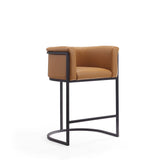 Cosmopolitan Counter Stool in Camel and Black CS008-CL Manhattan Comfort