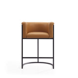 Cosmopolitan Counter Stool in Camel and Black CS008-CL Manhattan Comfort