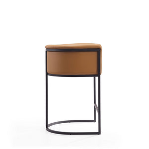 Cosmopolitan Counter Stool in Camel and Black CS008-CL Manhattan Comfort