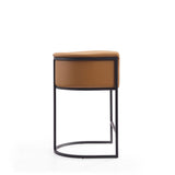 Cosmopolitan Counter Stool in Camel and Black CS008-CL Manhattan Comfort