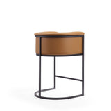 Cosmopolitan Counter Stool in Camel and Black CS008-CL Manhattan Comfort