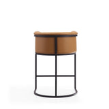 Cosmopolitan Counter Stool in Camel and Black CS008-CL Manhattan Comfort