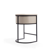 Cosmopolitan Counter Stool in Cream and Black CS008-CR Manhattan Comfort