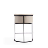 Cosmopolitan Counter Stool in Cream and Black CS008-CR Manhattan Comfort