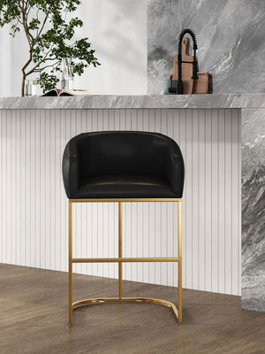 Louvre Counter Stool in Black CS009-BK Manhattan Comfort