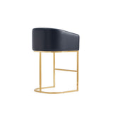 Louvre Counter Stool in Black CS009-BK Manhattan Comfort