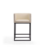 Embassy Counter Stool in Cream and Black CS011-CR Manhattan Comfort