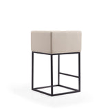 Embassy Counter Stool in Cream and Black CS011-CR Manhattan Comfort