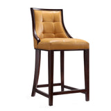 Fifth Ave Counter Stool in Camel and Dark Walnut CS012-CL Manhattan Comfort