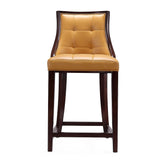 Fifth Ave Counter Stool in Camel and Dark Walnut CS012-CL Manhattan Comfort