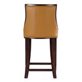 Fifth Ave Counter Stool in Camel and Dark Walnut CS012-CL Manhattan Comfort