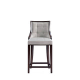 Fifth Avenue Faux Leather Counter Stool in Light Grey CS012-LG Manhattan Comfort