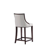 Fifth Avenue Faux Leather Counter Stool in Light Grey CS012-LG Manhattan Comfort