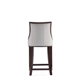 Fifth Avenue Faux Leather Counter Stool in Light Grey CS012-LG Manhattan Comfort