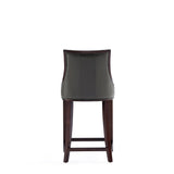 Fifth Avenue Faux Leather Counter Stool in Pebble Grey CS012-PE Manhattan Comfort