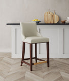 Shubert Counter Stool in Ivory CS016-IV Manhattan Comfort