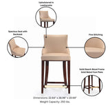 Shubert Counter Stool in Tan CS016-TN Manhattan Comfort