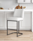 Serena Counter Stool in White CS017-WH Manhattan Comfort